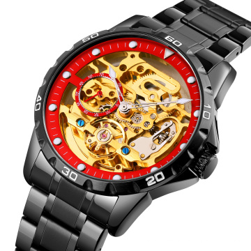 SKMEI 9230 Роскошные брендовые часы из нержавеющей стали с автоматическим механизмом Мужские наручные часы